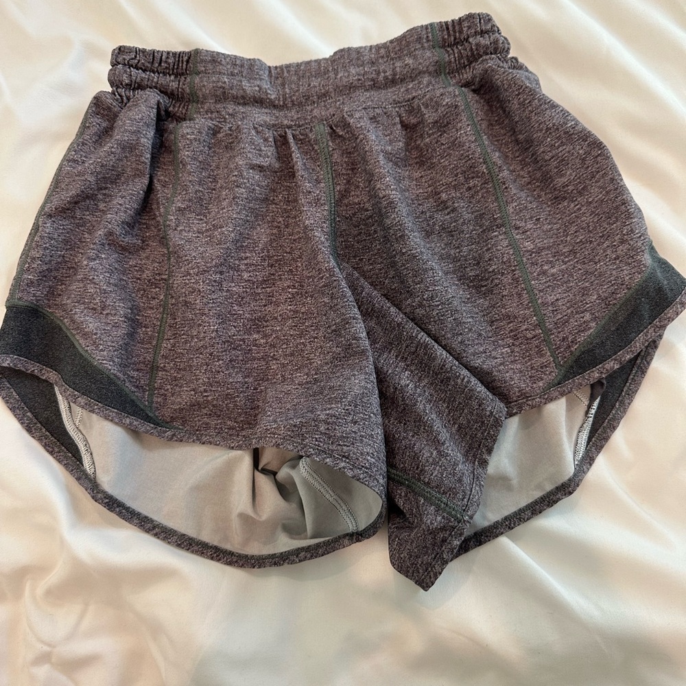 Lululemon Athletica Gray Athletic Shorts with Elastic Waistband